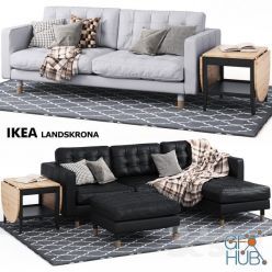 3D model LANDSKRONA furniture set by IKEA