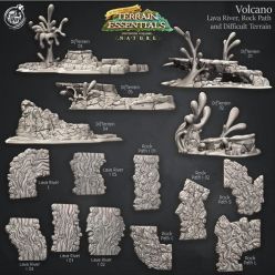 3D model Volcano Terrain Set – 3D Print