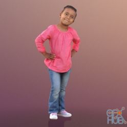 3D model Jamila little girl (3d-scan)