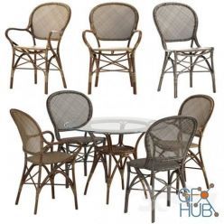 3D model Sika Design Rossini chair Originals table furniture set