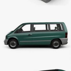 3D model Mercedes-Benz Vito (W638) Passenger Van 1996