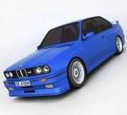 3D model BMW M3 sport car