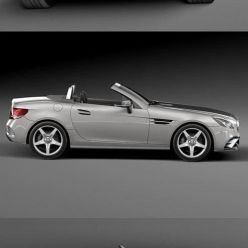 3D model Mercedes-Benz SLC 2017