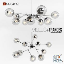 3D model Chandelier Iris Ceiling Fixture