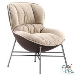 3D model Ditre italia Softy armchair