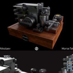 3D model Morse Telegraph PBR
