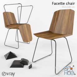 3D model Facette chair and Pyramid