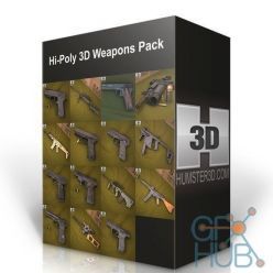 3D model Hi-Poly 3D Weapons Pack