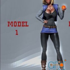 3D model Android18 - Model 1 – 3D Print