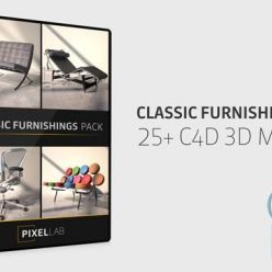 3D model The Pixel Lab – Classic Furnishings Pack