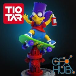 3D model ﻿Bart simpson – 3D Print