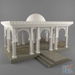 3D model Moroccan gazebo