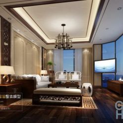 3D model Living room space C071