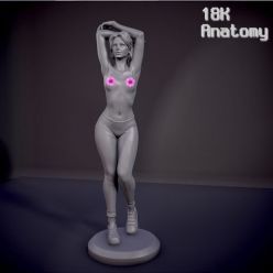 3D model 18K Anatomy - Woman remastered – 3D Print