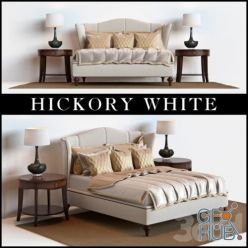 3D model Hickory White bed