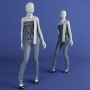 3D model Mannequin in trousers