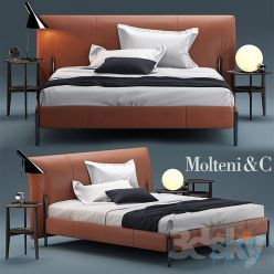 3D model Bed molteni BEDS NICK Hi-Poly