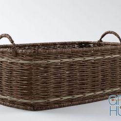 3D model Ethnic basket with handles