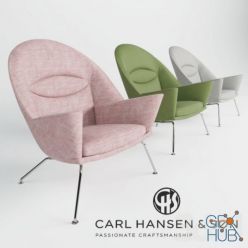 3D model Oculus Chair by Carl Hansen & Søn