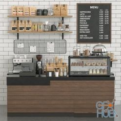 3D model Coffeeshop (max, fbx, obj)