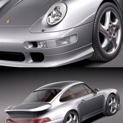 3D model Porsche 911 993 Turbo car
