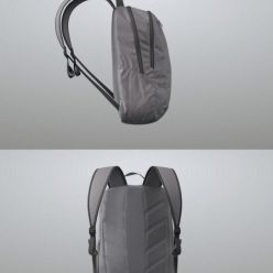 3D model Grey Backpack PBR