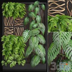 3D model Vertical garden 2