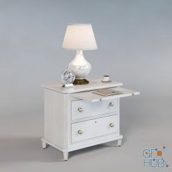 3D model Bedside table Laurel 340-23-80