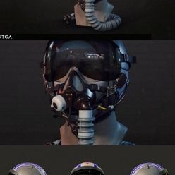 3D model Pilot Helmet PBR
