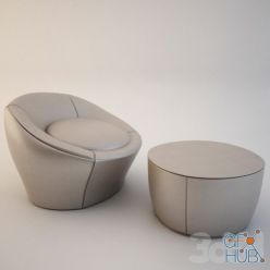 3D model Minotti Capri