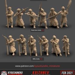 3D model Kyoushuneko Miniatures - Krizhnev Winter Guard Army February 2021 – 3D Print