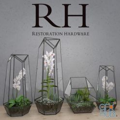 3D model RH FACETED GLASS TERRARIUM