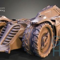 3D model Cubebrush – BATMOBILE – 3D Model for 3D Printing