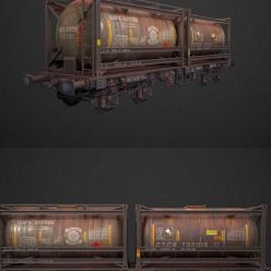 3D model Tank Wagon 2 PBR