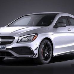 3D model Mercedes-Benz CLA45 AMG 2017 car