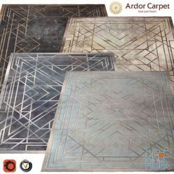 3D model Carpet Ardor (Echelle) 2400h3000 (4 colors) max Vray, fbx