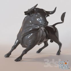 3D model Bull sculpture