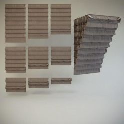 3D model Roman blinds # 4