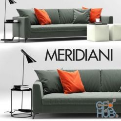 3D model Sofa Louis Up by Meridiani