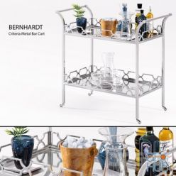 3D model Bernhardt - Criteria Metal Bar Cart