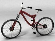 3D model Stylish red bicycle