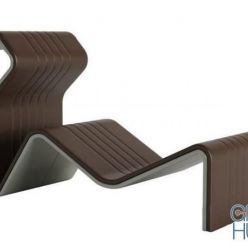 3D model Modern Streamlined Beach Chair