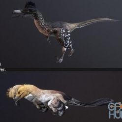 3D model Velociraptor mongonliensis PBR