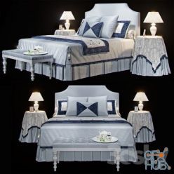 3D model AVALON classic bed (max 2011 Vray)