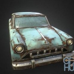 3D model Old car PBR