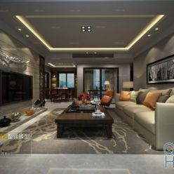 3D model Living room space A050