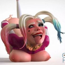 3D model Harley Quinn pen holder – 3D Print