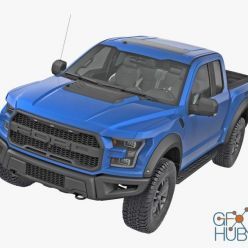 3D model Ford F-150 Raptor 2017
