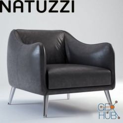 3D model Platea Armchair by Natuzzi