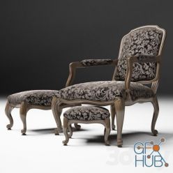 3D model Armchair Chair Collection Pierre 2014 DIVA